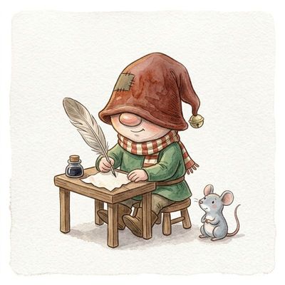 Le lutin écrit une lettre